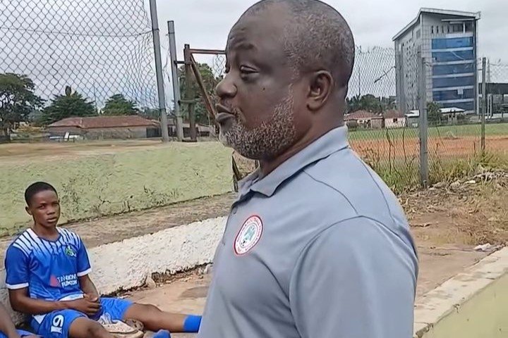 Kwara FA Chairman addressing KKL Selected at halftime